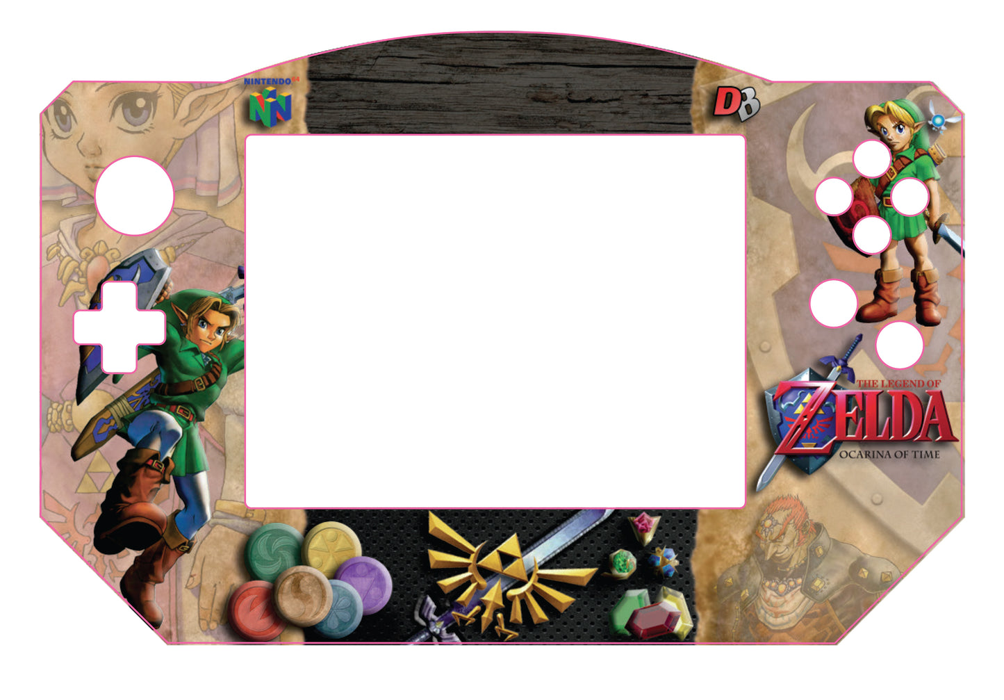 Replacement - Front Face Decal - "Legend of Zelda - OOT"