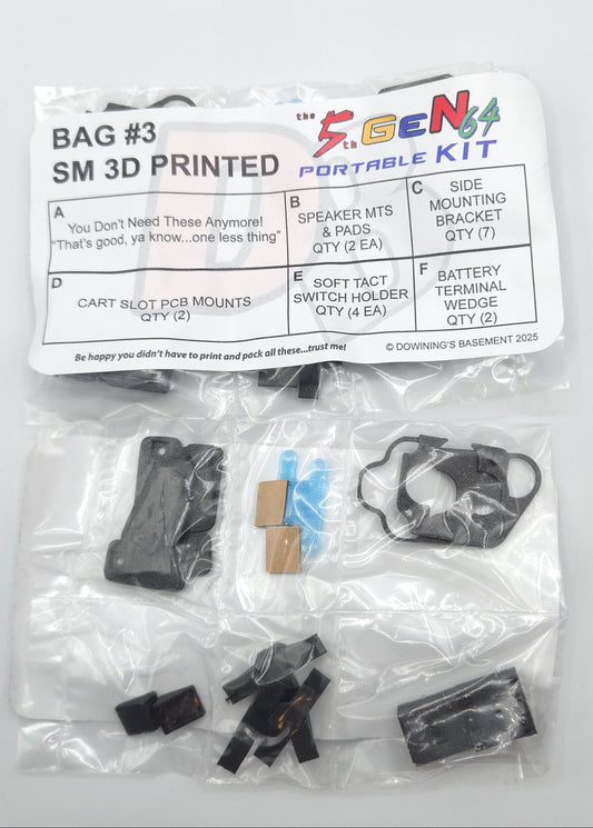 Replacement - Bag #3 - Small 3D Printed Parts